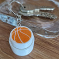 Klickbarer Anti-Stress-Schlüsselanhänger Basketball
