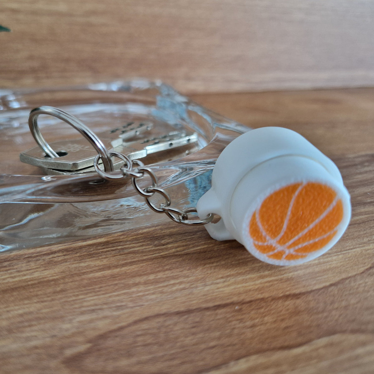 Klickbarer Anti-Stress-Schlüsselanhänger Basketball