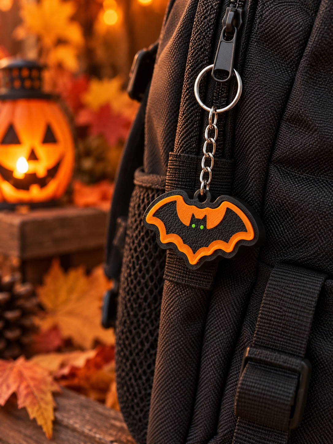 Halloween Fledermaus Klicker Schlüsselanhänger