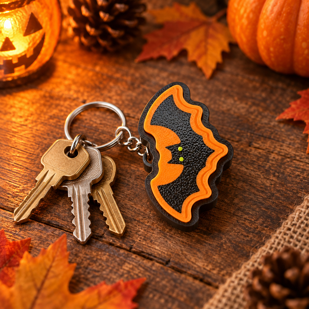 Halloween Fledermaus Klicker Schlüsselanhänger
