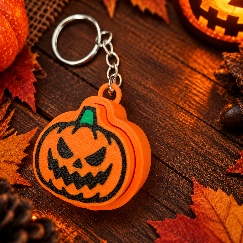 Halloween Kürbis Klicker Schlüsselanhänger