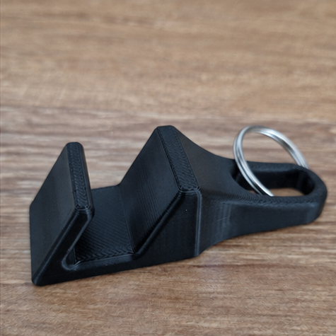 Schlüsselanhänger mit Handyhalterung